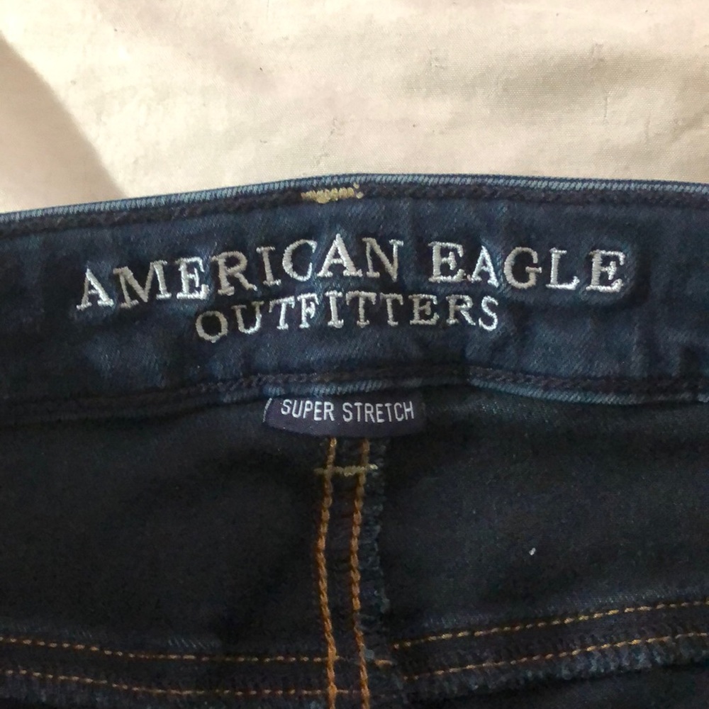 American eagle outfitters, super stretch, begging, right fit, size 10